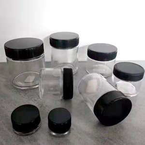 Atacado Matte Black Pintura Frasco de vidro opaco com Childproof Cr Double Wall Cap 3.5g 20 Dram 3oz 90ml - Product Image 4