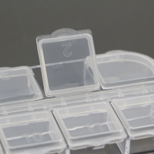12 Grid Plastic <b>Storage</b> <b>Box</b> Nail Art Decor Accessories Diamond Painting <b>Tool</b> Jewelry Bead Salon Manicure Organizer Container - Product Image 5