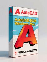 Licencia de Versión Completa de AutoCAD 2026 para Windows y MacOS, Entrega Instantánea