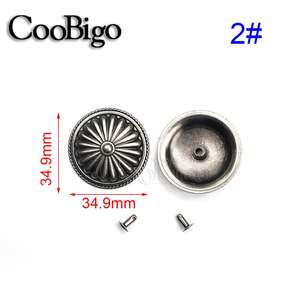 Conjunto de tachuelas de remache de Metal, tachuelas remachadas Punk, bolsos artesanales de cuero, cinturón, zapatos, accesorios de costura DIY, Lobo araña y <span class=keywords><strong>Estrella</strong></span>, 100 Uds. - Product Image 4