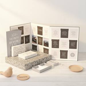 Ensemble <span class=keywords><strong>de</strong></span> cartes personnalisées avec images et <span class=keywords><strong>mots</strong></span> motivants, design <span class=keywords><strong>de</strong></span> livre <span class=keywords><strong>de</strong></span> clip art pliable, vision board unique, décoration <span class=keywords><strong>de</strong></span> scrapbook - Product Image 1