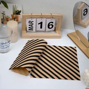 Papel Antigrasa Barato al por Mayor con Impresión de Logotipo, Papel de Grado Alimenticio para Delicatesen, Hamburguesas y Sándwiches, Papel Encerado Personalizado para Envolver Alimentos - Product Image 2