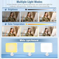 Lampe à selfie portable pour iPhone, lumière d'appoint LED rechargeable pour téléphone, anneau lumineux pour appareil photo, maquillage, visioconférences, TikTok