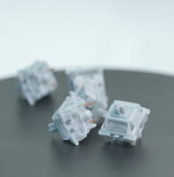 Interrupteur mécanique GATERON Smoothie Silver, entièrement en POM, pré-lubrifié, 45gf, 5 broches, DIY, à déclenchement au fond, diffuseur RGB