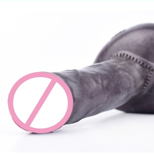YOCY NEW 8 Inch Realistic <b>Dildo</b> Liquid Silicone Soft Sex Toy Erotic Black <b>Dildo</b> Masturbation Waterproof Sex Toy for Adult - Product Image 4