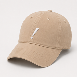 หมวกแก๊ปผ้าฝ้ายแบบ 6 แผงทรงเตี้ย สไตล์ Dad Cap พร้อมป้ายโลโก้ สำหรับใส่ลำลอง - Product Image 5