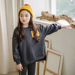 Ensemble de survêtement d'hiver deux pièces avec leggings de sport, cintres à pantalons en gros pour enfants, nouveaux produits sur le marché chinois - Product Image 4