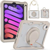 Nouvelle arrivée étui de protection pour tablette pour iPad Mini 6 étuis transparents de couverture arrière avec porte-crayon
