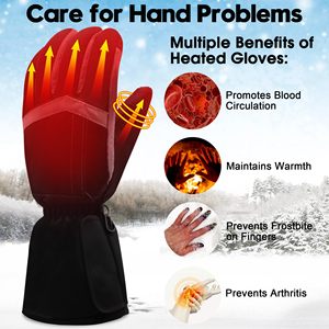 Gants chauffants USB Pertemba pour femmes, compatibles écran tactile, imperméables, en coton/spandex, détection de la sensibilité tactile, longueur poignet, pour <span class=keywords><strong>Raynaud</strong></span> et arthrite - Product Image 5