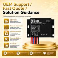 Contrôleur de charge solaire PWM 3219-CK 3.2V 20W 15A à fonctionnement facile pour éclairage public à énergie solaire