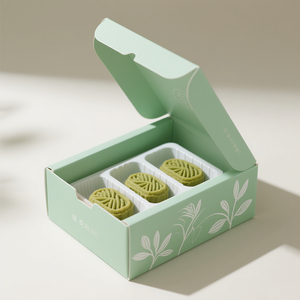 Giấy Kraft dày 8 lưới bánh trung thu Quà Tặng Baking Pastry hộp thực phẩm đóng gói Hộp - Product Image 3