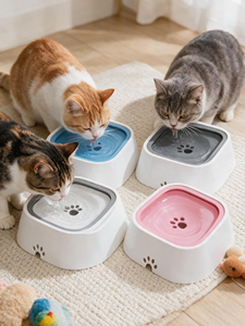 Comedero Lento Personalizado para Mascotas, Tazón de Agua para Perros y Gatos de PP, Plato Antideslizante Redondeado para Beber, Uso en Interiores - Product Image 1
