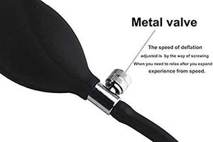 Opblaasbare anale pluggen groothandel anale expanderende siliconen opblaasbare luchtgevulde pomp butt plug met afneembare seksspeeltjes - Product Image 3