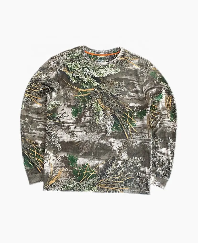 Custom Outdoor Camo Real Tree Print Long Sleeve T-shirt Hunting Clothing Hiking Camping Short Sleeves t shirts Graphic T Shirt