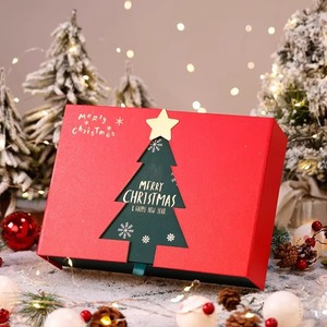 Boîte cadeau pliante de Noël en papier ondulé de luxe, pour parfum et bijoux, boîte cadeau colorée - Product Image 4