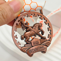 Medallas Deportivas de Aleación de Zinc Anti-Cobre, Premios Dorados, Trofeos, Troquelado, Impresión, Logotipo Personalizado, Fabricante de Medallas Duraderas