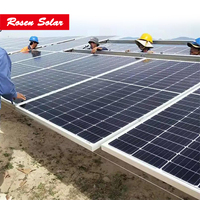 Système solaire Rosen 10KW 12KW 24KW 110/220V triphasé ou monophasé avec batterie au lithium de qualité A 51.2V 314AH 16kwh