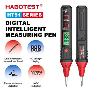Testeur de tension numérique HABOTEST HT91CP DP 12-300V AC avec écran LCD, détection NCV et test de séquence de phase - Product Image 2