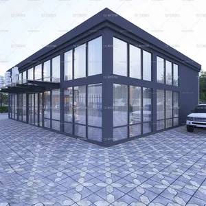 알루미늄 육각형 팔각형 알루미늄 정원 태양 방 유리 겨울 온실 선룸 그린 하우스