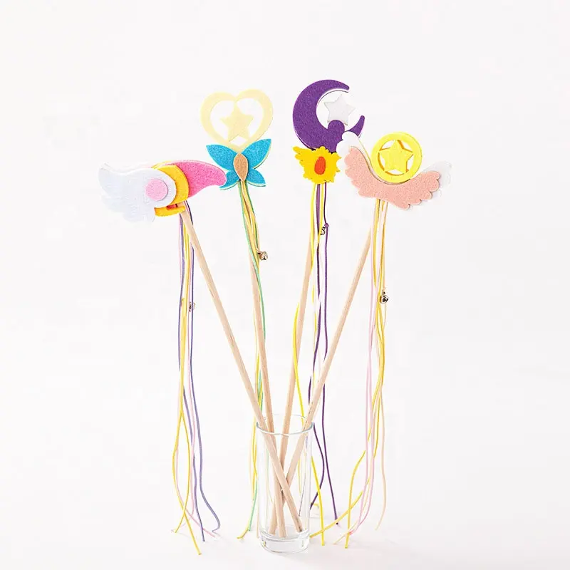 Großhandel Fairy Wand Geburtstags geschenk Party Halloween Prinzessin Cosplay Requisiten Kinder Moon Fairy Stick Girl