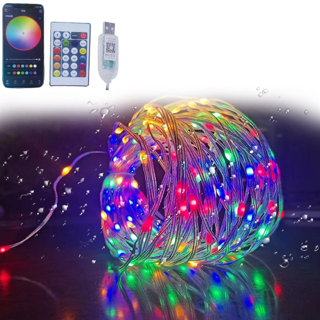App Usb Remote Control Addressable Pixel Flexible Ip67 Smart Dream Color Rgb Tv Backlight Tree Led Strip String Lights