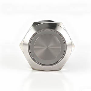 Bouton poussoir LED en métal 12mm 16mm 19mm 22mm 25mm IP65 pour extracteur de fumée - Product Image 1