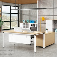 Meubles de bureau commerciaux, table de bureau pour directeur, bureau de direction en MDF E1