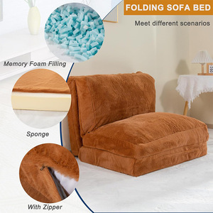 Multifunctional Flannel Folding <b>Sofa</b> Bed Square Foam Filled For Adults Children <b>Pets</b> Babies Elderly - Product Image 4