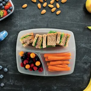 Airtight <b>lunch</b> <b>box</b> 3 compartments personalized gadgets - Product Image 2