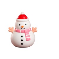 Jouet anti-stress bonhomme de neige de Noël, emballé individuellement, cadeau de fête de Noël