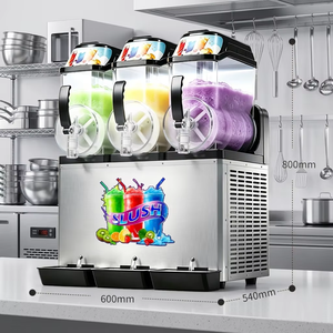 Nouvelle machine à slush cinéma en acier inoxydable de qualité commerciale 10L, structure compacte, engrenage robuste, corps solide, service de boissons - Product Image 6