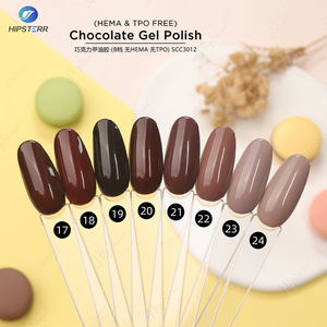 Vernis à ongles en gel chocolat non toxique, sans HEMA et sans TPO, vernis à ongles en gel brun, vernis à ongles nude écologique, couleur de gel à étiquette privée - Product Image 6
