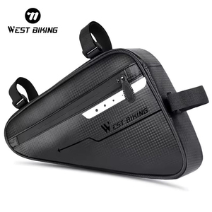 กระเป๋าจักรยานทรงสามเหลี่ยมกันน้ำ 3 ลิตร WEST BIKING พร้อมแถบสะท้อนแสง อุปกรณ์เสริมจักรยานแบบพกพา - Product Image 1