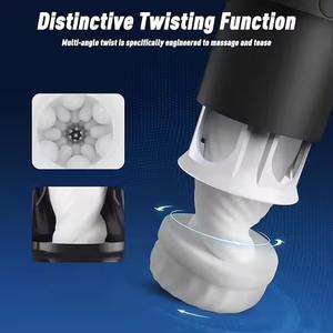 Masturbatore <span class=keywords><strong>Maschile</strong></span> Automatico Telescopico con Aspirazione a 5 Velocità e Frequenze, Giocattolo Sessuale con Riscaldamento e Vibrazione per Uomo - Product Image 4