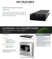 Module redresseur d'alimentation télécom haute efficacité et stabilité Eltek Flatpack2 241115.805 110VDC/2000W avec écran LCD et garantie de 12 mois