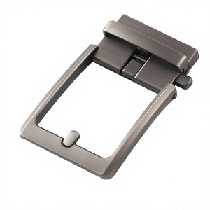 Hebillas de Cinturón para Hombre Ajustables de Aleación de Zinc Plateado Cepillado de Alta Calidad, Ligeras, Reversibles, Formales, de 40 mm, Níquel, Venta Caliente - Product Image 1
