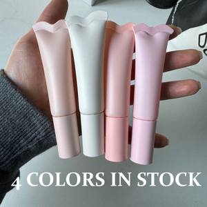 Tubi Spremibili in Silicone per Balsamo Labbra Vuoti Imballaggio in Plastica Morbida Logo Personalizzato Olio per Labbra Lucidalabbra Tubetto per Lip Gloss con Applicatore in Plastica - Product Image 2