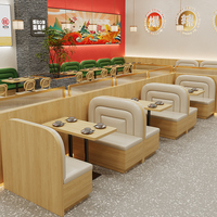 Ensemble de table et de chaises de restaurant en cuir moderne pour usage hôtelier, meubles commerciaux durables et écologiques