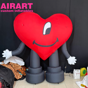 Muñeco Inflable con Forma de Corazón de Dibujos Animados para Decoración Navideña - Product Image 4