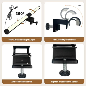 Usb Powered Led <b>Computer</b> Light Eye Protection Led Screen Light Study on Office <b>Table</b> Led Monitor Light Bar - Product Image 4