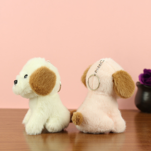 Grosir lucu liontin anak anjing mainan mewah Teddy tas boneka anjing dekorasi kustom boneka gantungan kunci boneka hewan untuk hadiah promosi - Product Image 3