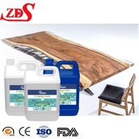 400g échantillon gratuit résine artisanat matériaux revêtement de sol couche de finition deux parties cristal clair profond verser résine époxy colle ab
