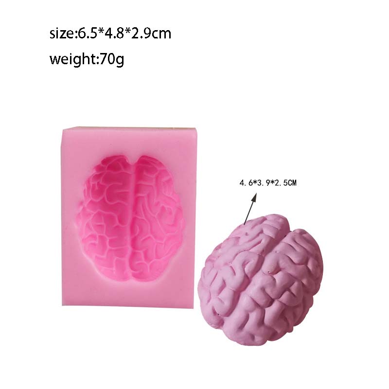 Moule en silicone en forme de cerveau