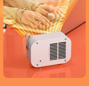 เครื่องทำความร้อนไฟฟ้า 1000W PTC เซรามิกแบบตั้งโต๊ะ เครื่องทำความร้อนไฟฟ้าแบบพกพาขนาดเล็ก เครื่องทำความร้อนในครัวเรือน เครื่องเป่าลม เสียงเบา ไม่มีไฟ - Product Image 6