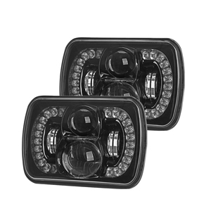 Faros Delanteros LED Cuadrados LOYO de 7 Pulgadas, Faro Delantero con Halo, Luz Alta y Baja, Proyector para Jeep Cherokee XJ - Product Image 5