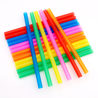 Pailles en plastique jetables à large ouverture sans BPA pour bars, anniversaires, mariages et fournitures de fête