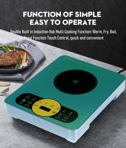 Placa de Inducción con Función de Temporizador, Hornilla Eléctrica de Encimera de un Solo Fuego, Cocina de Inducción <span class=keywords><strong>Programable</strong></span> - Product Image 6