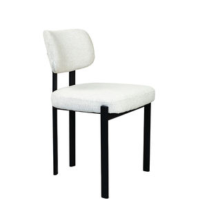 מגג מתכת מינימליסטית בד מרופד עיצוב אוכל כיסא למטבח הבית - Product Image 3