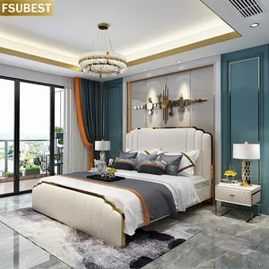 Luxury Bed Frame Lit Cama Yatak Letto Letti Bedden Bedroom Furniture Bedframe Twin Casal Matrimoniale Double King 2 Personnes