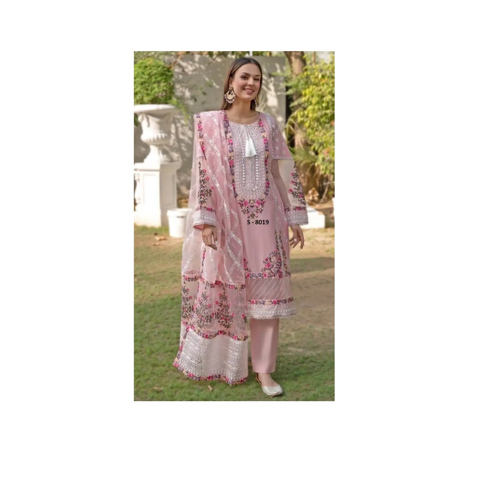 Embroidered Party Wear Salwar Kameez Indian Pakistani Clothing Stitched Dresses from Indian Supplier